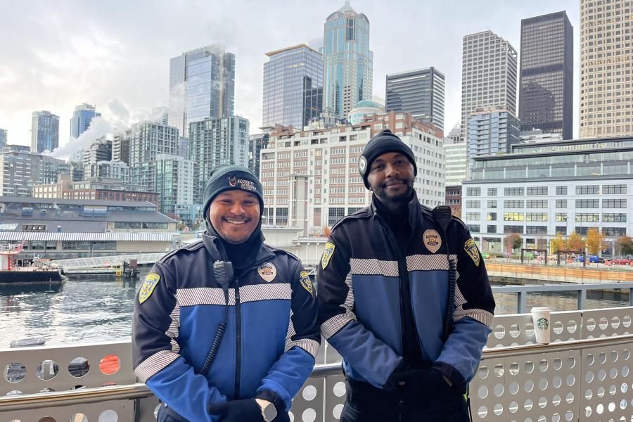 ssnw officers at coleman dock in seattle