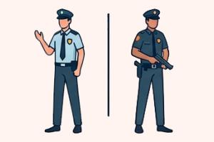 armed vs unarmed officer