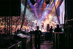 concert seen from backstage