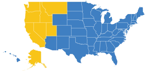map of states where security services northwest provides services