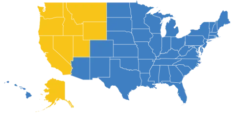 map of states where security services northwest provides services