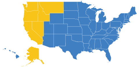 map of states where security services northwest provides services