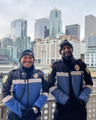 ssnw officers at coleman dock in seattle